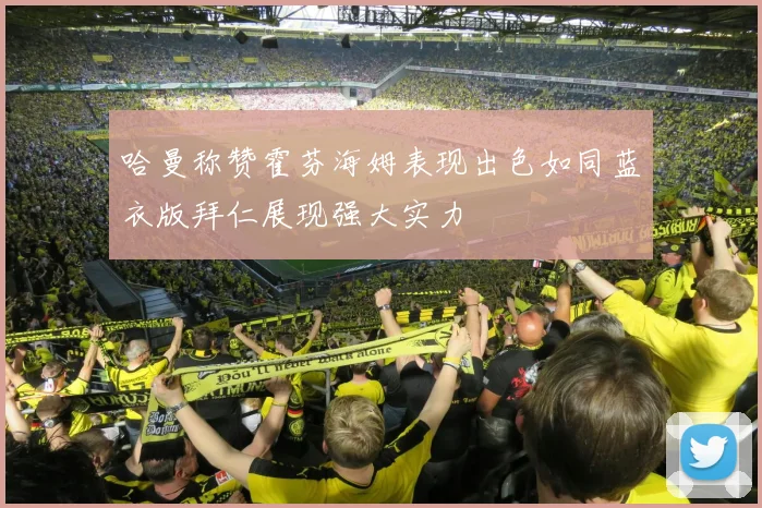 哈曼称赞霍芬海姆表现出色如同蓝衣版拜仁展现强大实力